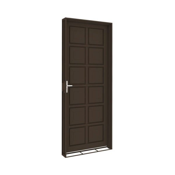 Porta Aço Almofada Dupla Bronze