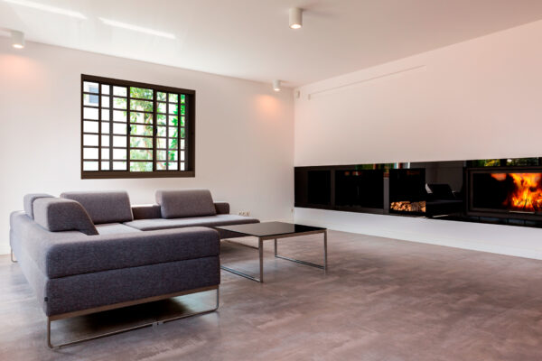 Janela 4 Folhas Com Grade Horizontal Aço Bronze Com Vidro Incolor - Imagem 2