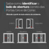Porta Giro Filetada Com Frisos Em Aluminio Preto Vitrolar - Imagem 4