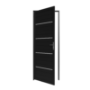 Porta Giro Filetada Com Frisos Em Aluminio Preto Vitrolar - Imagem 3